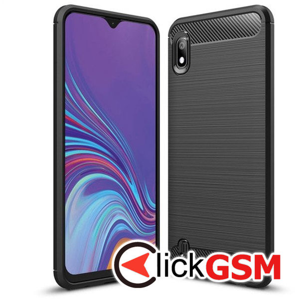 Techsuit - Carbon Silicone - Samsung Galaxy A10 / M10 - Black