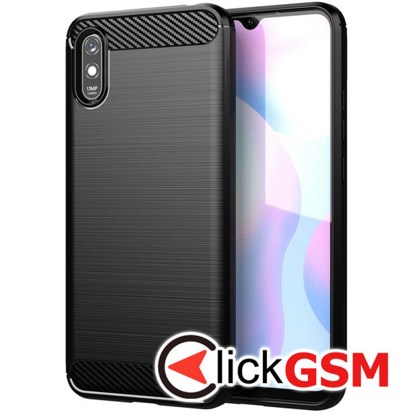 Techsuit - Carbon Silicone - Xiaomi Redmi 9A / Redmi 9AT - Black