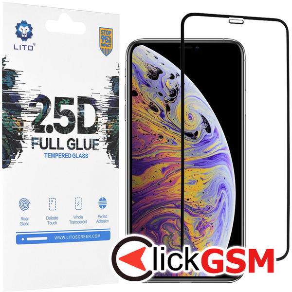 Lito - 2.5D FullGlue Glass - iPhone XS Max / 11 Pro Max - Black