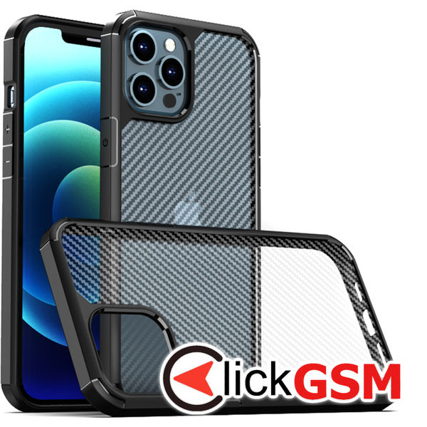 Techsuit - CarbonFuse - iPhone 12 Pro Max - Black