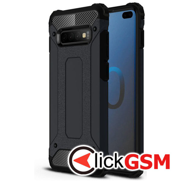 Techsuit - Hybrid Armor - Samsung Galaxy S10 Plus - Black