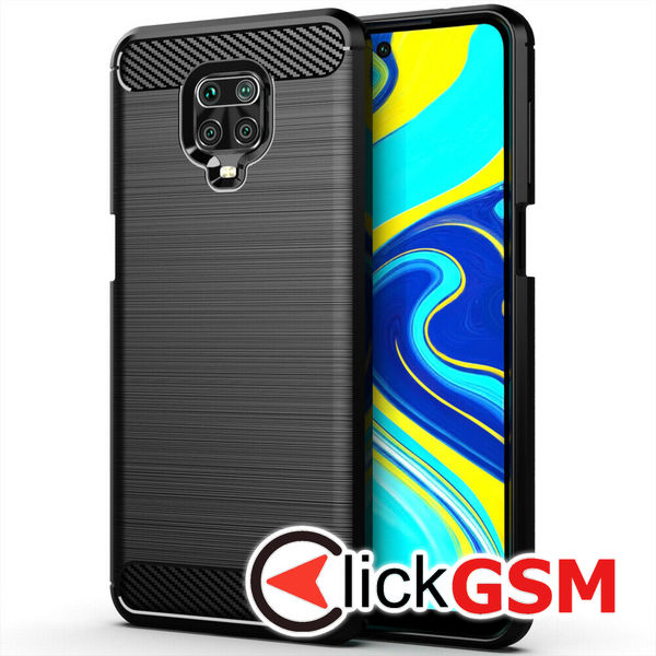 Techsuit - Carbon Silicone - Xiaomi Redmi Note 9S / Redmi Note 9 Pro / Note 9 Pro Max - Black