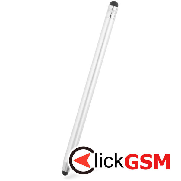 Techsuit - Stylus Pen (JC01) - Aluminum Alloy, Android, iOS, Microsoft - Silver White