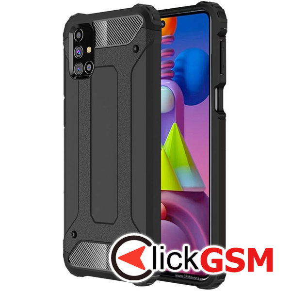 Techsuit - Hybrid Armor - Samsung Galaxy M51 - Black