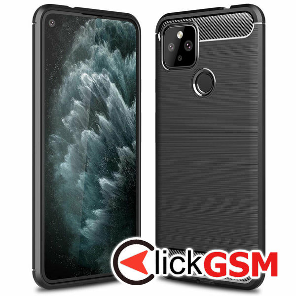Techsuit - Carbon Silicone - Google Pixel 4a 5G - Black