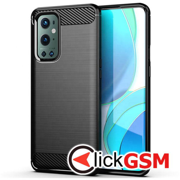 Techsuit - Carbon Silicone - OnePlus 9 Pro - Black