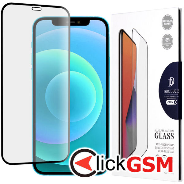 Dux Ducis - Tempered Glass - iPhone 12 / 12 Pro - Black
