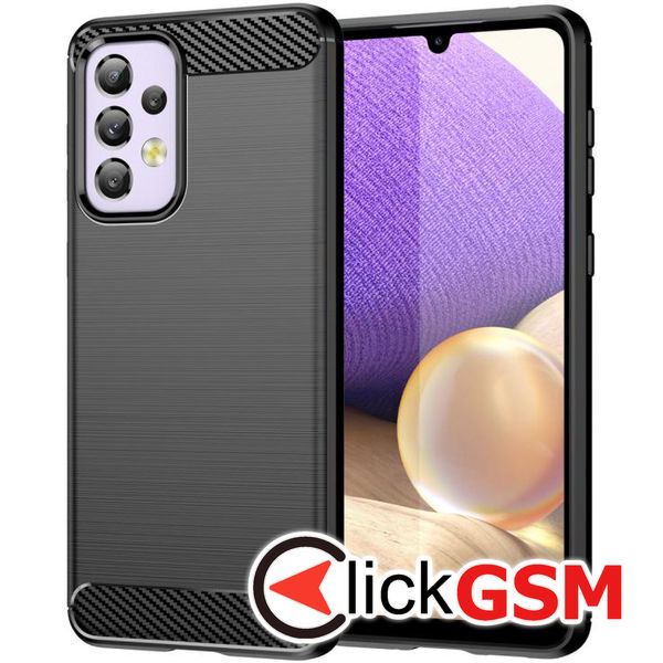 Techsuit - Carbon Silicone - Samsung Galaxy A32 5G - Black