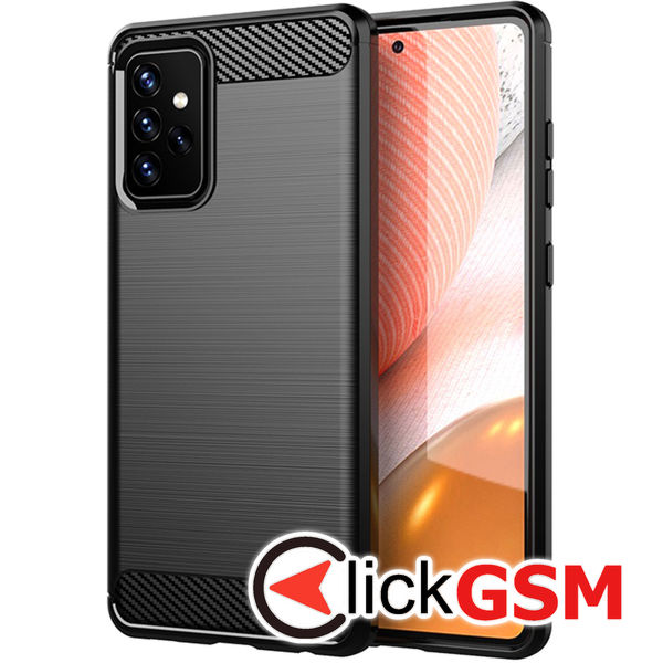 Techsuit - Carbon Silicone - Samsung Galaxy A72 4G / A72 5G - Black
