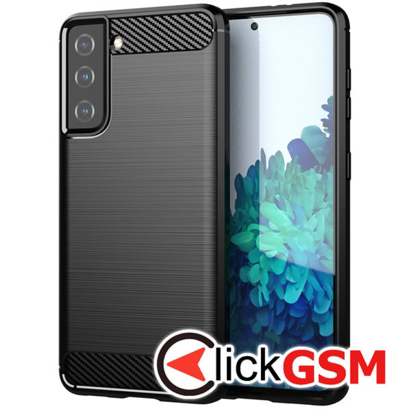 Techsuit - Carbon Silicone - Samsung Galaxy S21 Plus 5G - Black