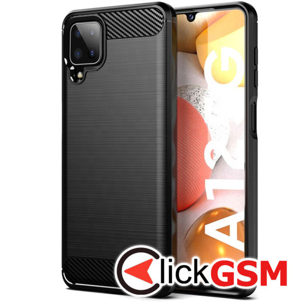 Techsuit - Carbon Silicone - Samsung Galaxy A12 / A12 Nacho - Black