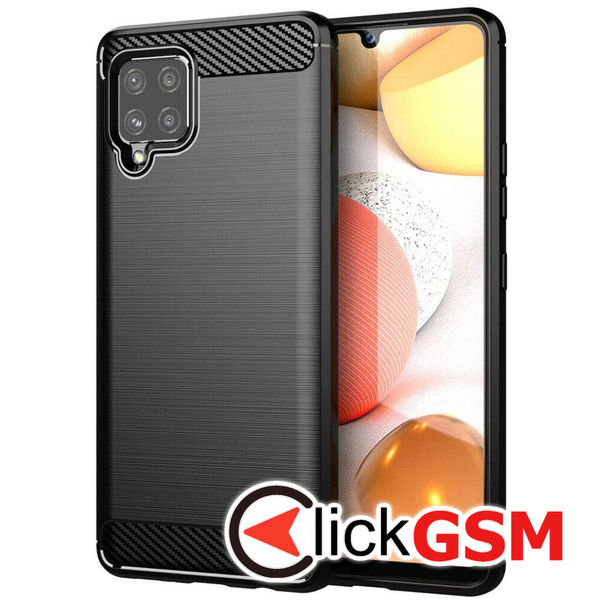 TechSuit - Carbon Silicone - Samsung Galaxy A42 5G - Black