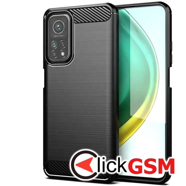 TechSuit - Carbon Silicone - Xiaomi Mi 10T 5G / Mi 10T Pro 5G - Black