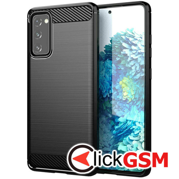 TechSuit - Carbon Silicone - Samsung Galaxy S20 FE 4G / S20 FE 5G - Black