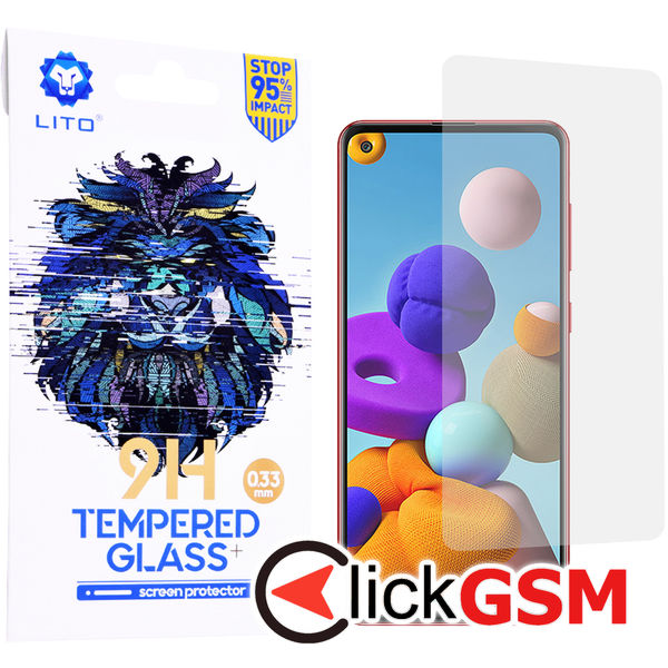 Lito - 2.5D Classic Glass - Samsung Galaxy A21s - Clear