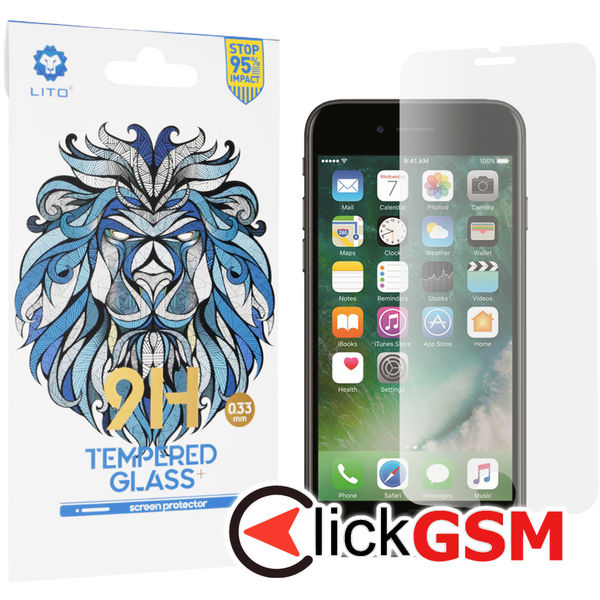 Lito - 2.5D Classic Glass - iPhone 6 / 6s / 7 / 8 / SE 2, SE 2020 / SE 3, SE 2022 - Clear