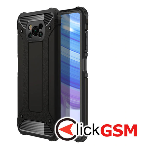 Techsuit - Hybrid Armor - Xiaomi Poco X3 / Poco X3 NFC / Poco X3 Pro - Black