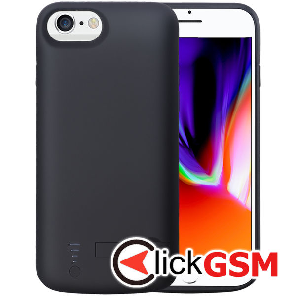 Techsuit - Power Pro Battery Case - iPhone 6 / 6s / 7 / 8 / SE 2, SE 2020 / SE 3, SE 2022 - 5500mAh - Black