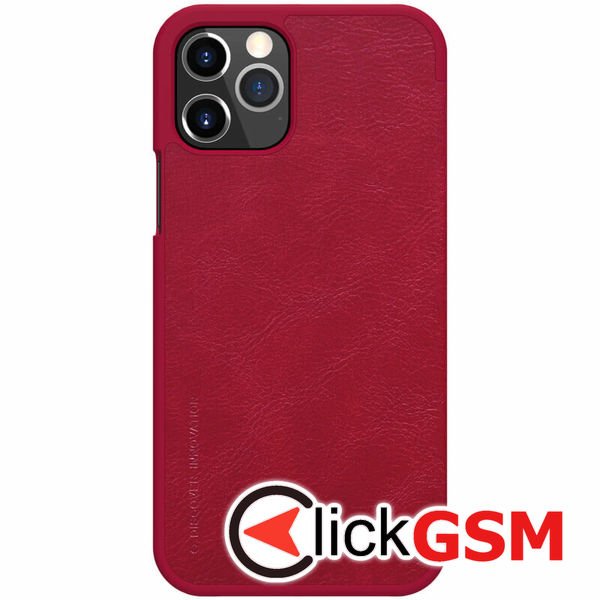 Nillkin - Qin Leather Case - iPhone 12 Pro Max - Red