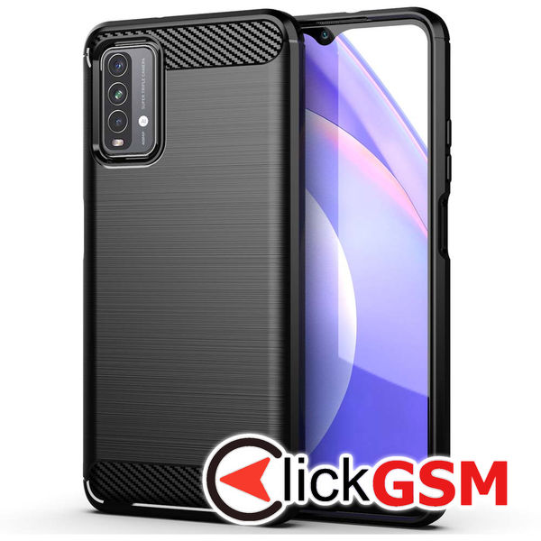Techsuit - Carbon Silicone - Xiaomi Redmi 9T / Redmi 9 Power - Black