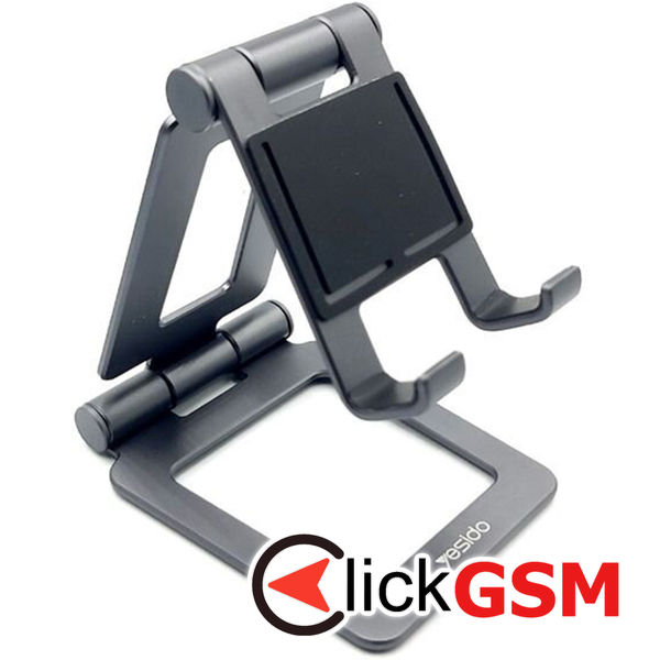 Yesido - Desk Holder (C97) - Silicone Pad, Folding Feature for Phone, Tablet - Black