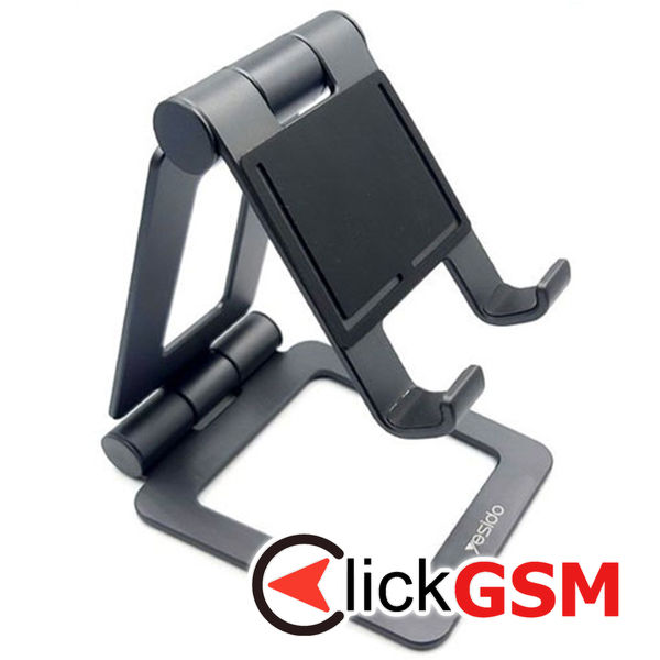 Yesido - Desk Holder (C98) - Silicone Pad, Folding Feature, for Phone, Tablet max 12.9" - Black