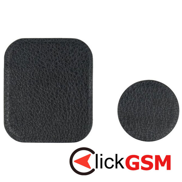 Techsuit - (2 pack) Metal Plate (MP02) - with PU Leather Cover - Black