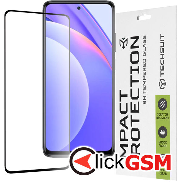 Techsuit - 111D Full Cover / Full Glue Glass - Xiaomi Mi 10T Lite 5G - Black