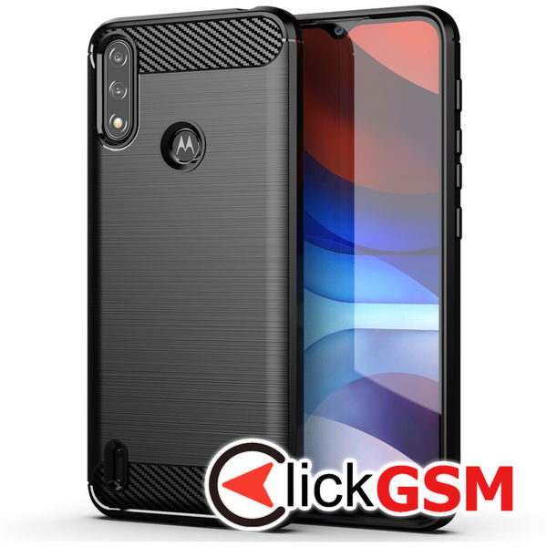 Techsuit - Carbon Silicone - Motorola Moto E7 Power / Moto E7i Power - Black