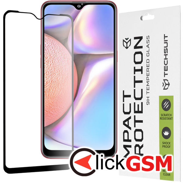Techsuit - 111D Full Cover / Full Glue Glass - Samsung Galaxy A10 / A10s / M01s / M10 - Black