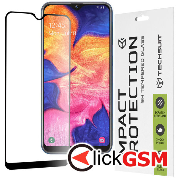 Techsuit - 111D Full Cover / Full Glue Glass - Samsung Galaxy A10e / A20e - Black