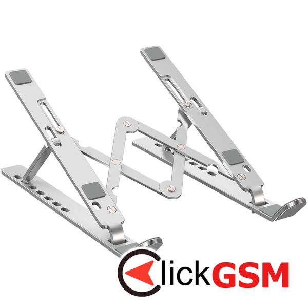 Yesido - Laptop Holder (LP01) - Folding Feature, Silicone Pads - Sliver