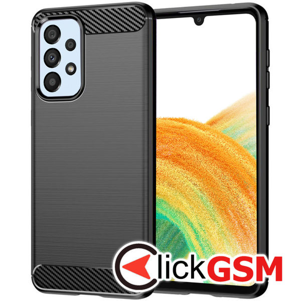 Techsuit - Carbon Silicone - Samsung Galaxy A33 5G - Black