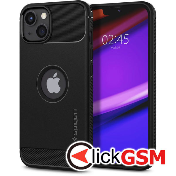 Spigen - Rugged Armor - iPhone 13 - Black