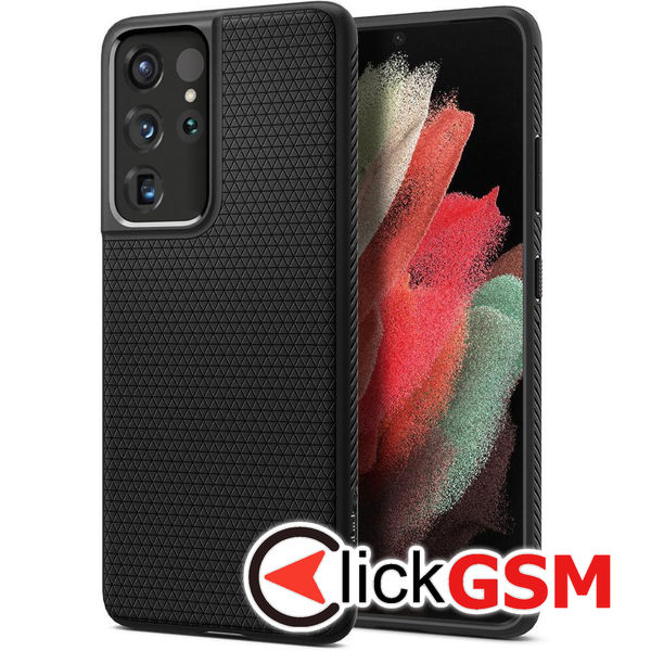 Spigen - Liquid Air - Samsung Galaxy S21 Ultra - Black