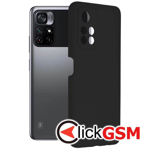 Techsuit - Soft Edge Silicone - Xiaomi Poco M4 Pro 5G - Black