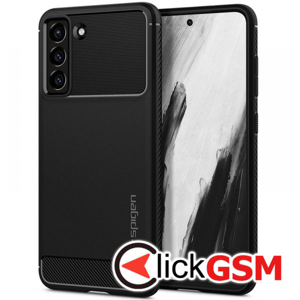 Spigen - Rugged Armor - Samsung Galaxy S21 FE - Black