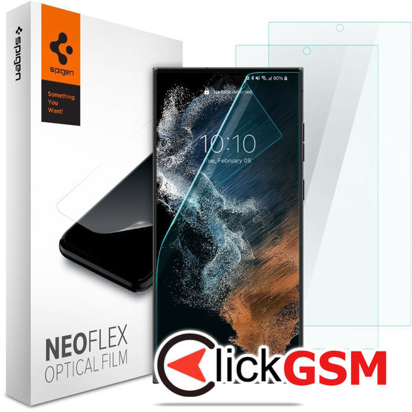 Spigen - Neo Flex (2 pack) - Samsung Galaxy S22 Ultra - Clear
