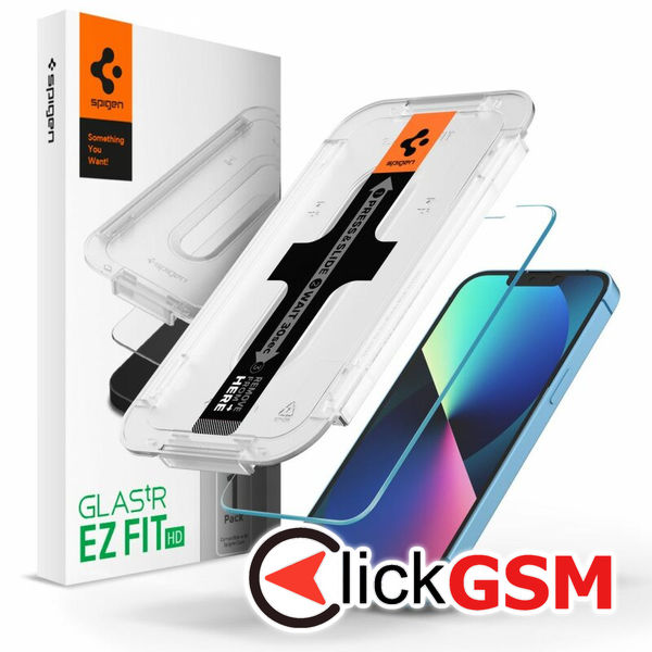 Spigen - Glas.tR EZ-FIT - iPhone 13 / 13 Pro / 14 - Clear