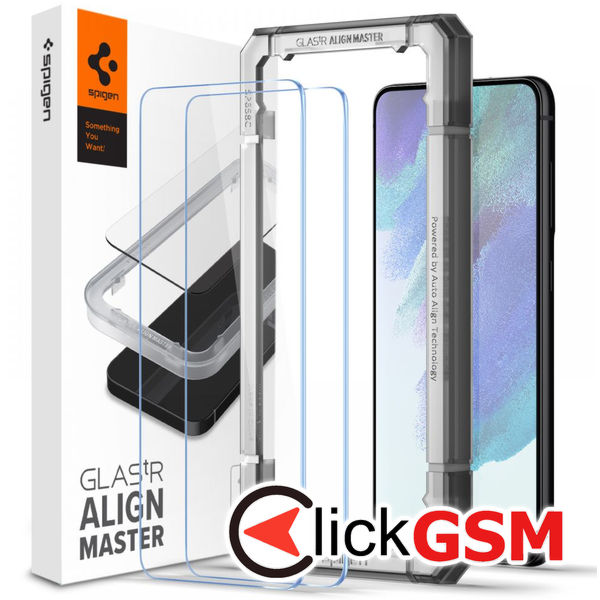 Spigen - Glas.tR Align Master (2 pack) - Samsung Galaxy S21 FE - Clear