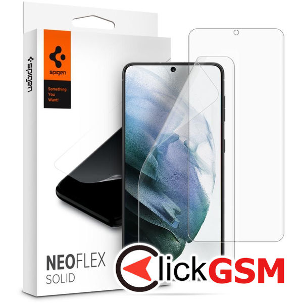 Spigen - Neo Flex (2 pack) - Samsung Galaxy S21 - Clear