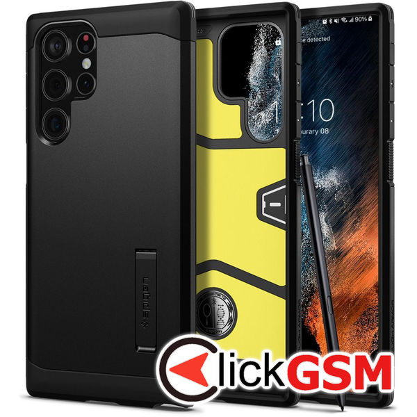 Spigen - Tough Armor - Samsung Galaxy S22 Ultra - Black
