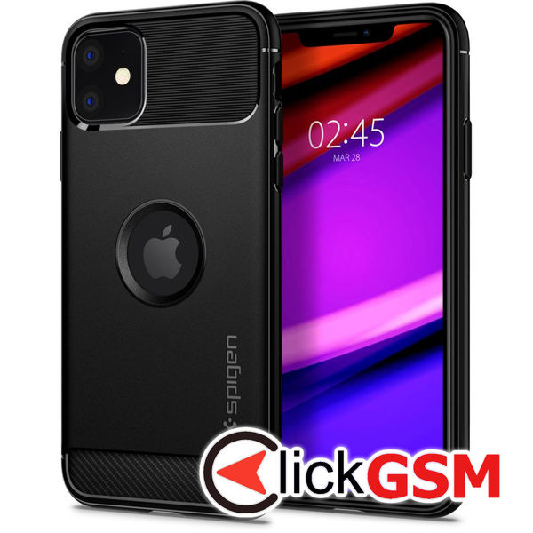Spigen - Rugged Armor - iPhone 11 - Black