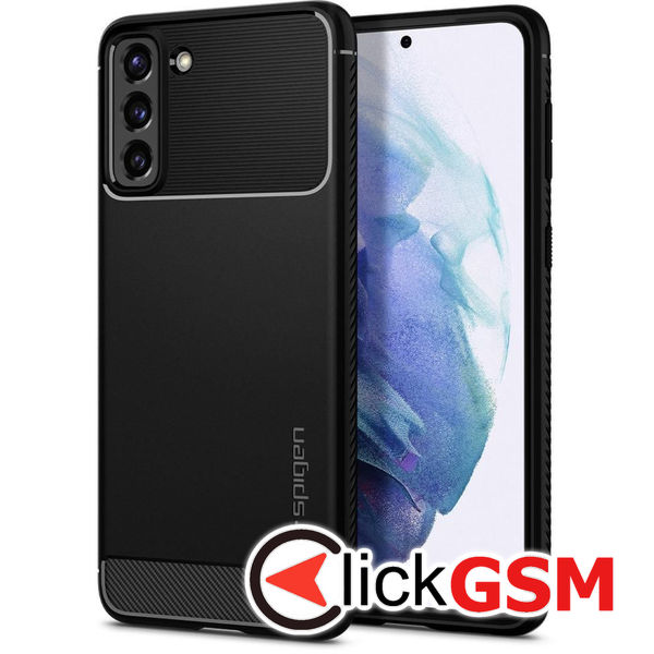 Spigen - Rugged Armor - Samsung Galaxy S21 - Black