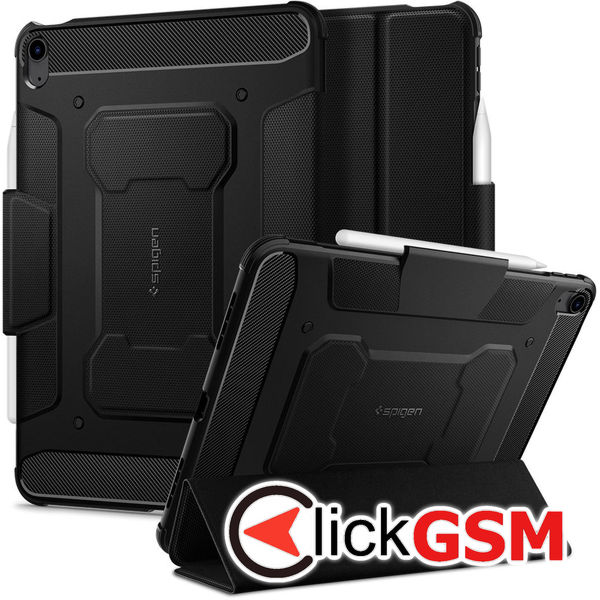 Spigen - Rugged Armor Pro - Apple iPad Air 4 (2020) - Black