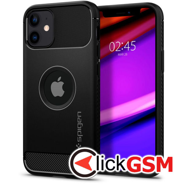 Spigen - Rugged Armor - iPhone 12 / 12 Pro - Black