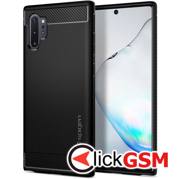 Spigen - Rugged Armor - Samsung Galaxy Note 10 Plus 4G / Note 10 Plus 5g - Black