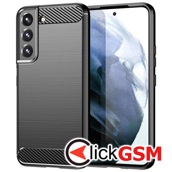 Techsuit - Carbon Silicone - Samsung Galaxy S22 - Black