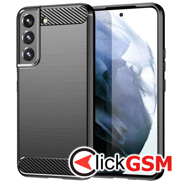 Techsuit - Carbon Silicone - Samsung Galaxy S22 Plus - Black