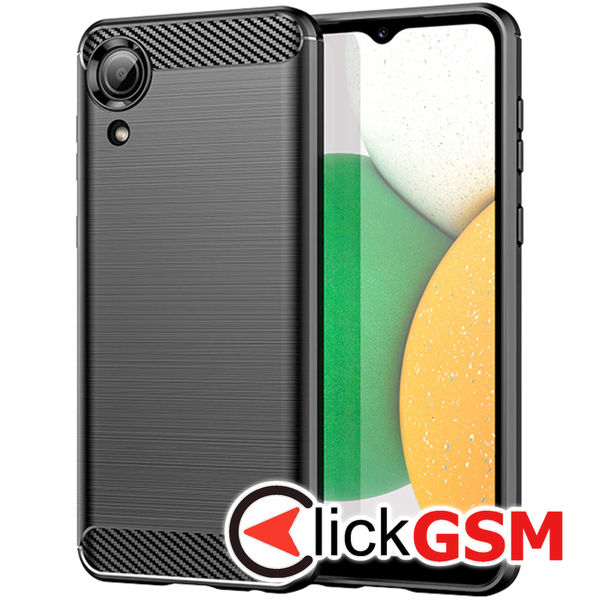 Techsuit - Carbon Silicone - Samsung Galaxy A03 Core - Black
